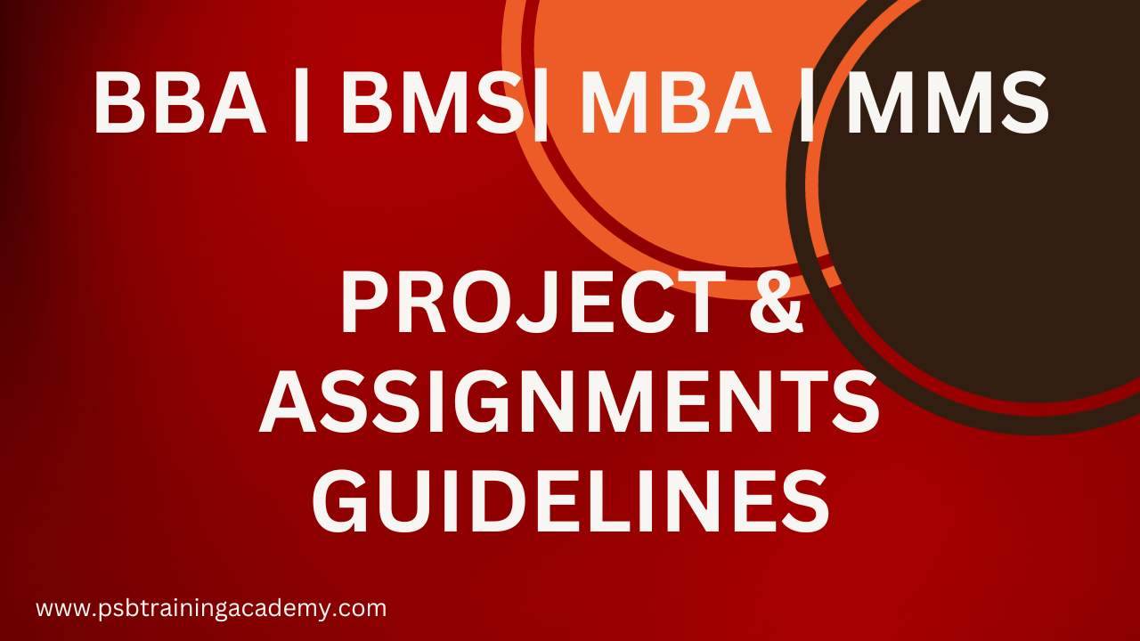 BBA & MBA Project Complete Guidance - MBA Assignments | MBA & BBA ...